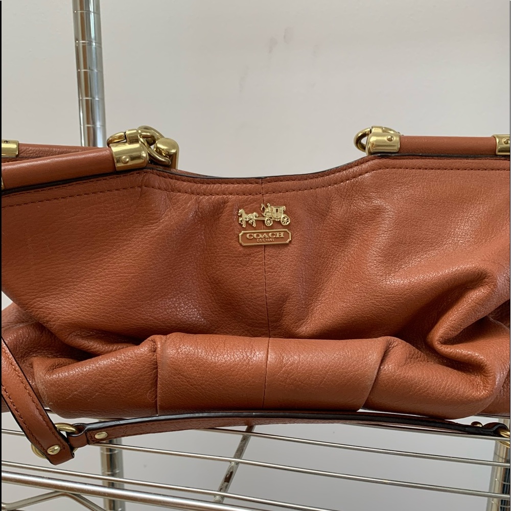 Brown leather  Coach Bag